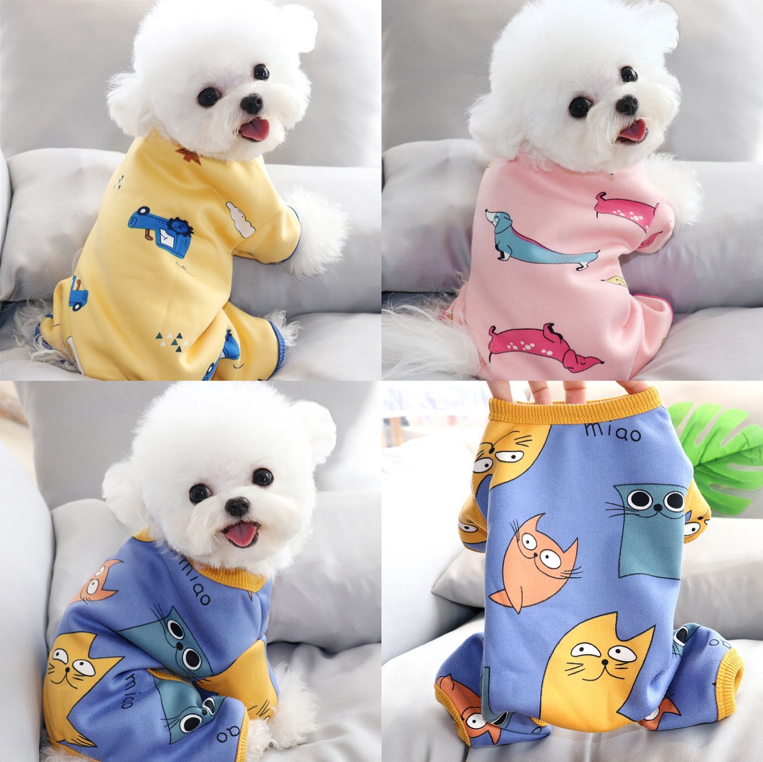 秋冬装宠物加厚保暖泰迪比熊博美雪纳瑞猫咪贵宾小型犬狗狗衣服