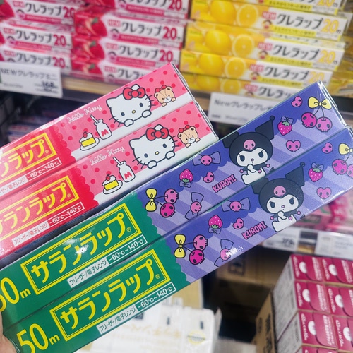 日本Asahi Kasei 联名保鲜膜Hello Kitty酷洛米Kuromi