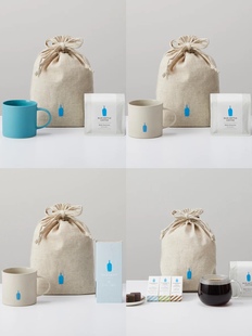 【父亲节限定】日本限定Bluebottle蓝瓶子咖啡豆 速溶 马克杯套装