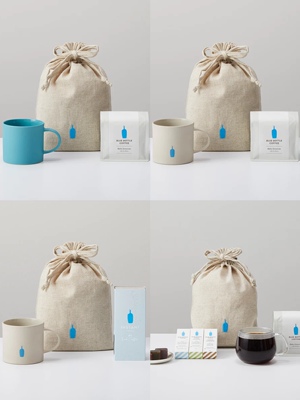 【父亲节限定】日本限定Bluebottle蓝瓶子咖啡豆 速溶 马克杯套装