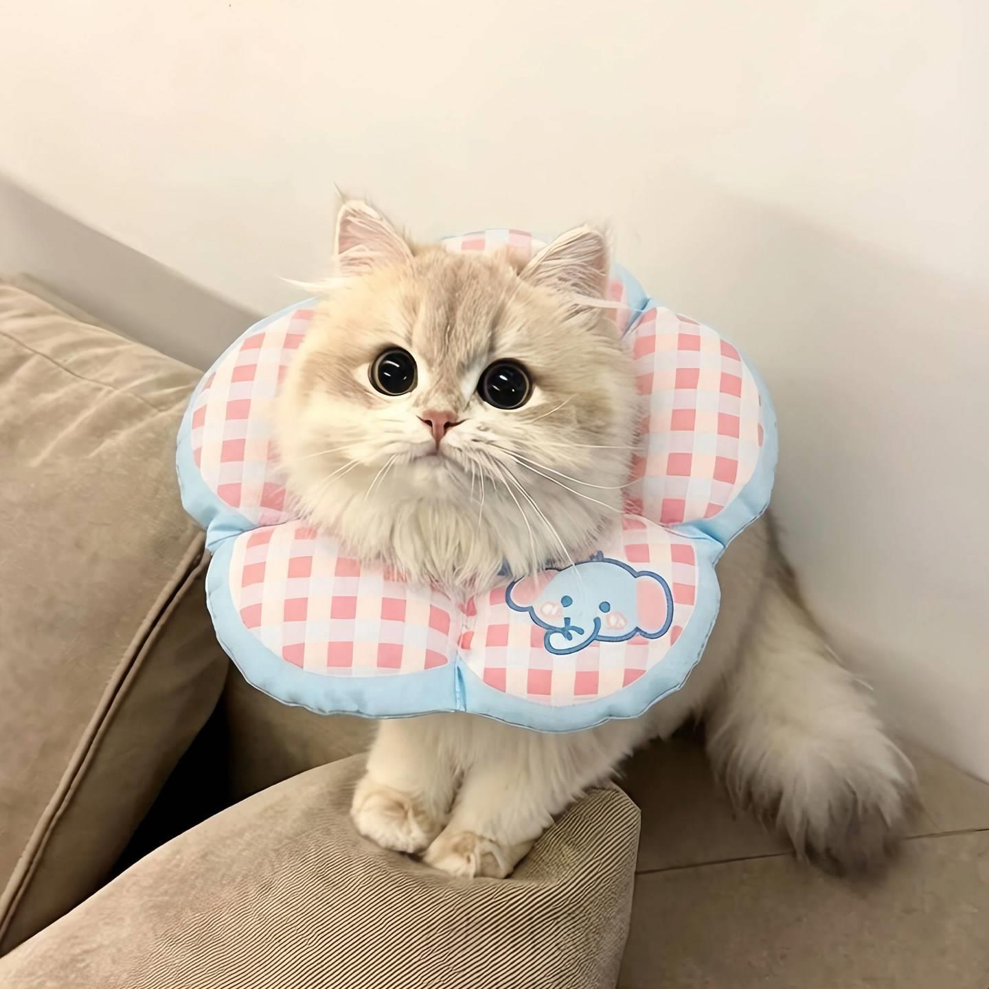 伊丽莎白圈软圈猫狗头套防咬狗狗防舔神器猫咪绝育项圈宠物脖圈