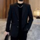 时尚 新款 帅气夜店发型师西服 外套男宽松2025秋冬季 高级感烫金西装