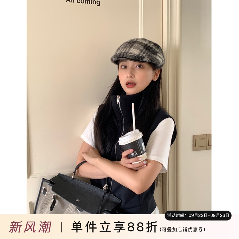 芝士商店~温暖羊羔绒皮檐前进帽