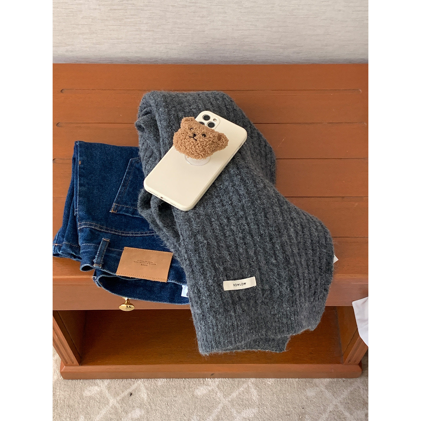 芝士商店~韩国灰色毛线针织围巾女冬季高级感保暖羊毛围脖披肩ins,服饰配件/皮带/帽子/围巾,围巾/丝巾/披肩,淘宝优惠券,粉丝福利购,淘宝优惠卷