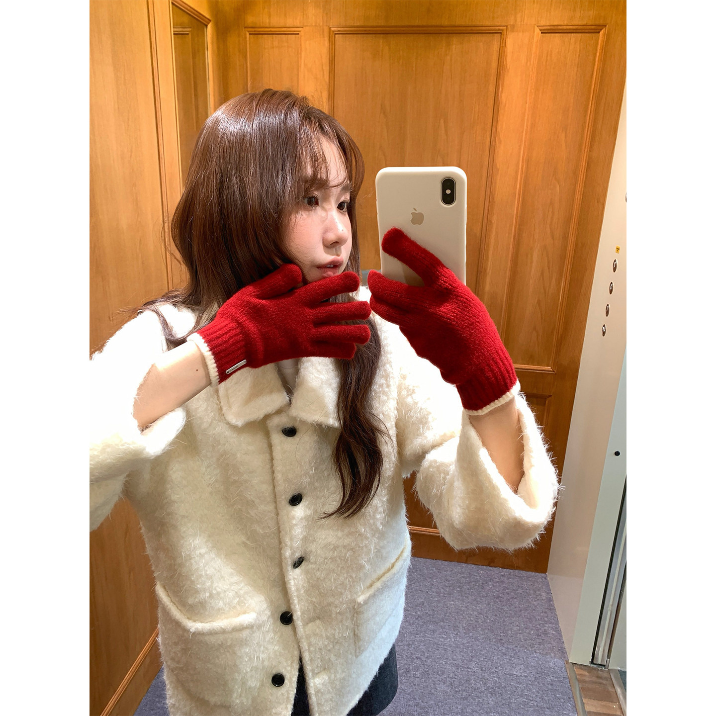 原创款~东北可触屏红色手套女士冬季高颜值保暖骑行针织漂亮手套,服饰配件/皮带/帽子/围巾,手套,淘宝优惠券,粉丝福利购,淘宝优惠卷