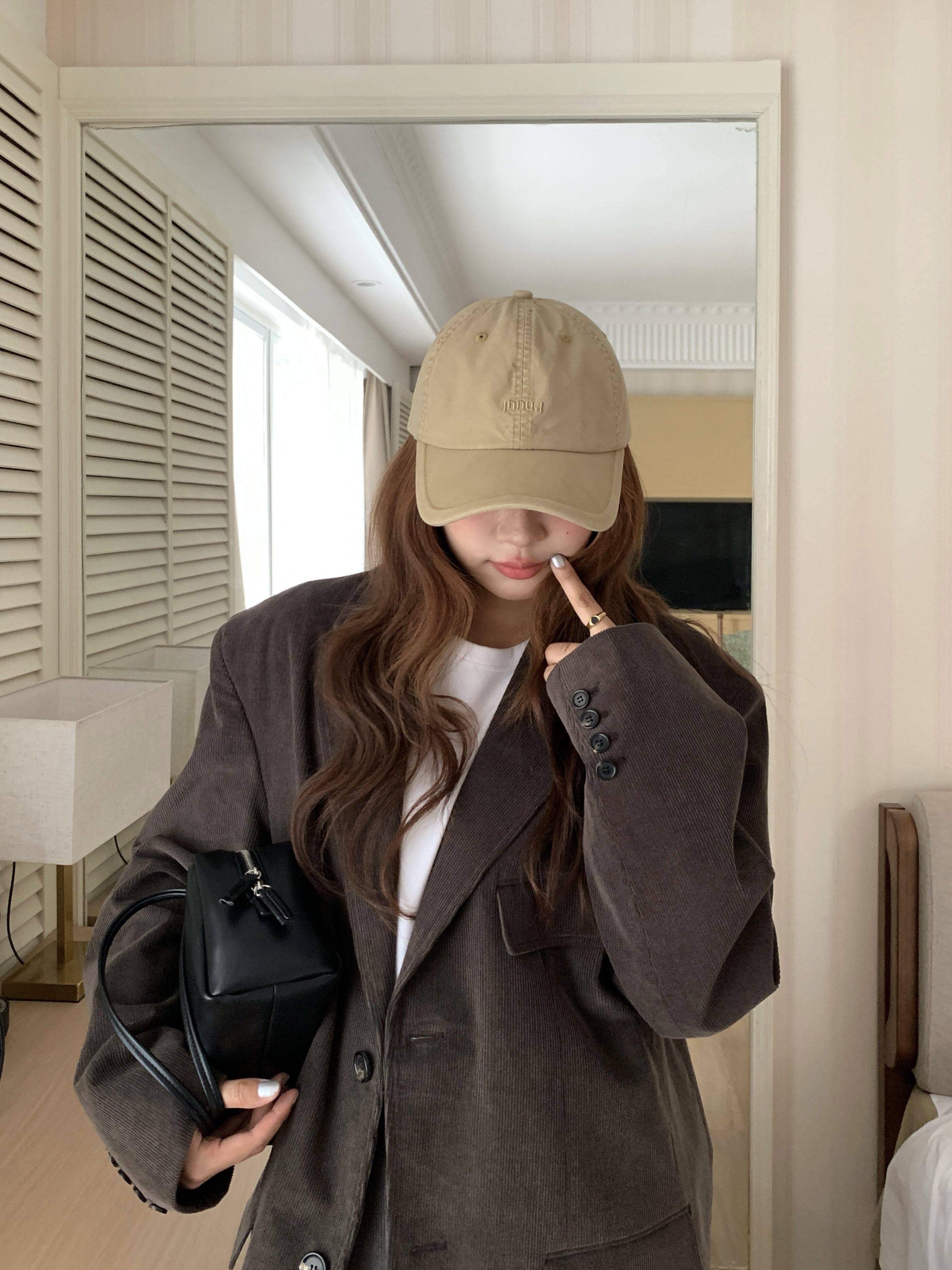 芝士商店~卡其色通勤百搭鸭舌帽女款2026新款秋冬帽子刺绣棒球帽