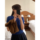 定制款 棕色羊毛报童帽女秋冬百搭贝雷帽子复古马术帽八角画家帽