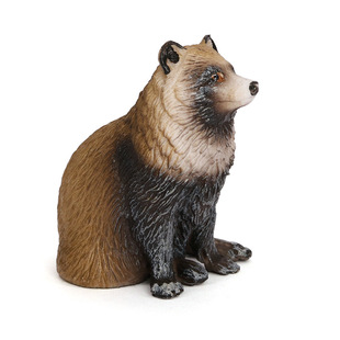 狸猫模型摆件貉子毛狗儿童认知塑胶玩具仿真野生动物摆件