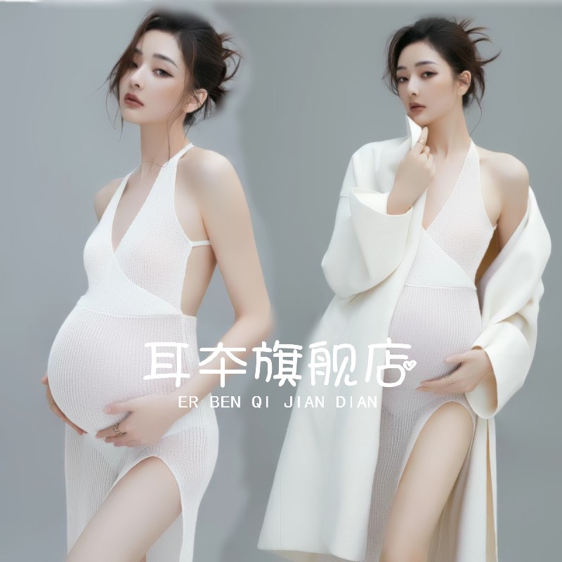 孕妇大肚照写真服装高级感