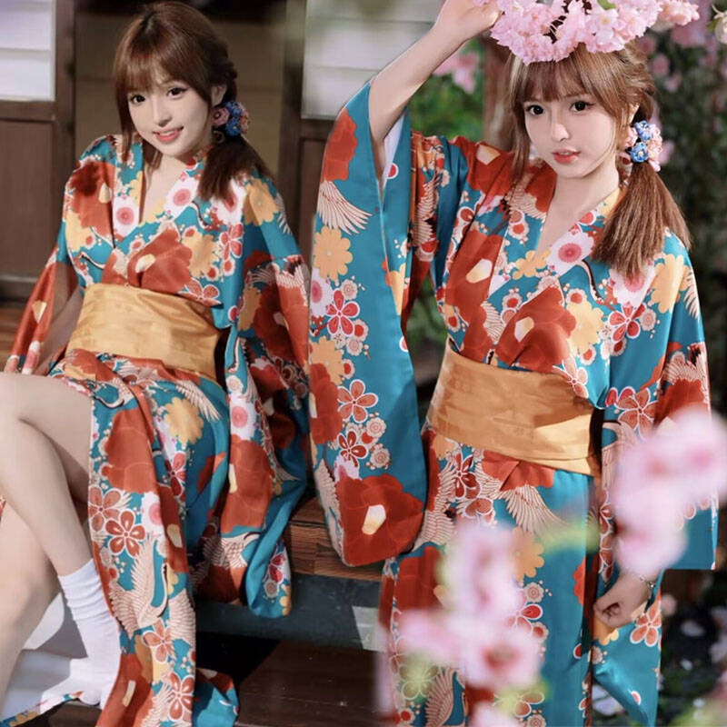 日式和风改良和服浴衣摄影服