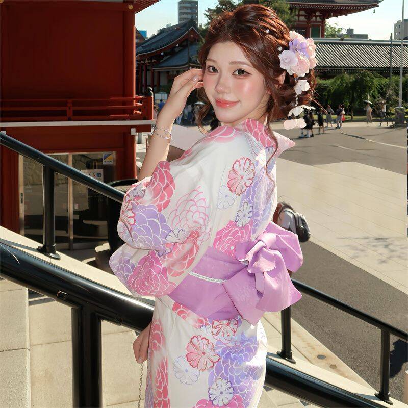 新款影楼日式樱花少女写真服