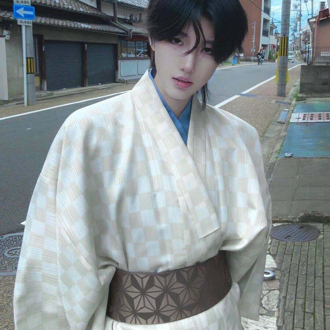 日本传统男士和服浴衣套装