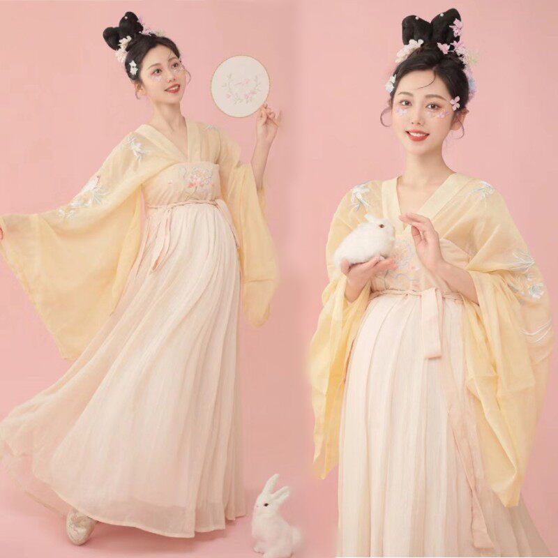 孕妇拍照汉服写真摄影服装