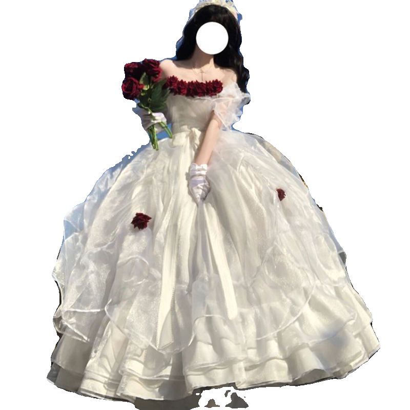 复古婚纱写真礼服高端轻奢婚纱