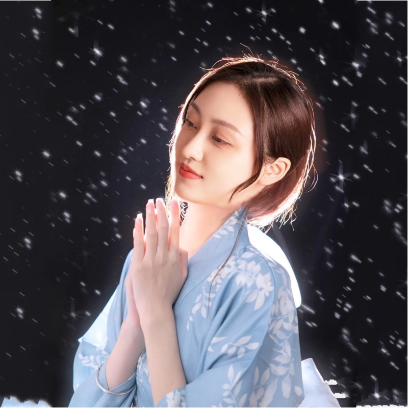 改良风日式女款写真和服浴衣