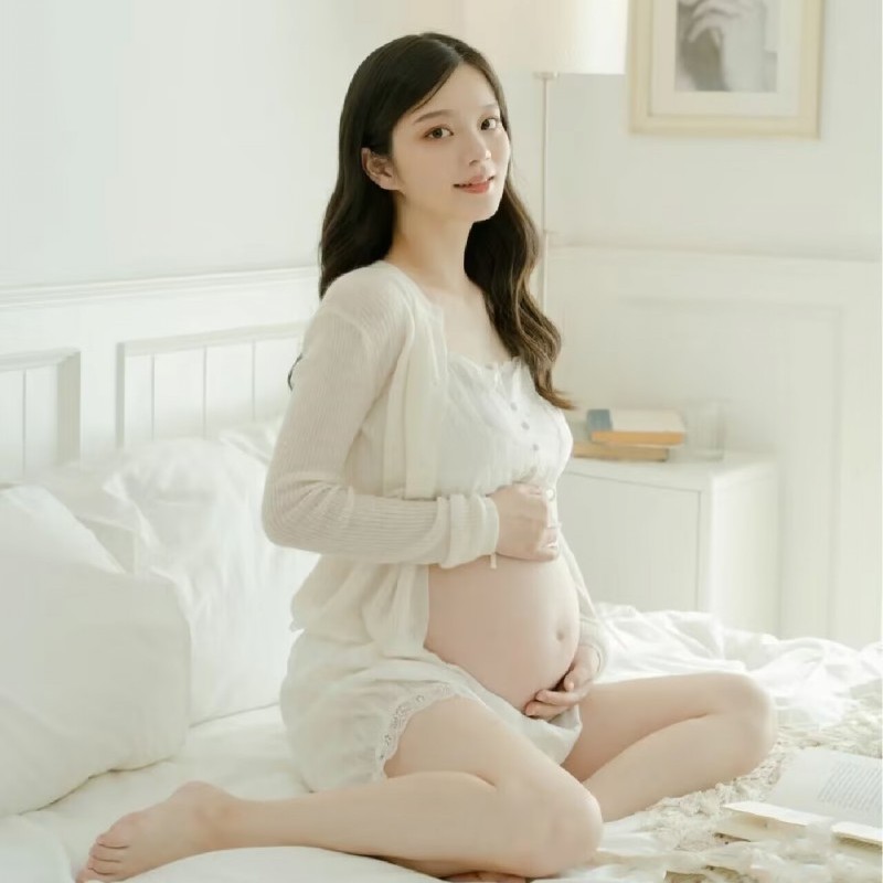 小清新孕妇照服装唯美
