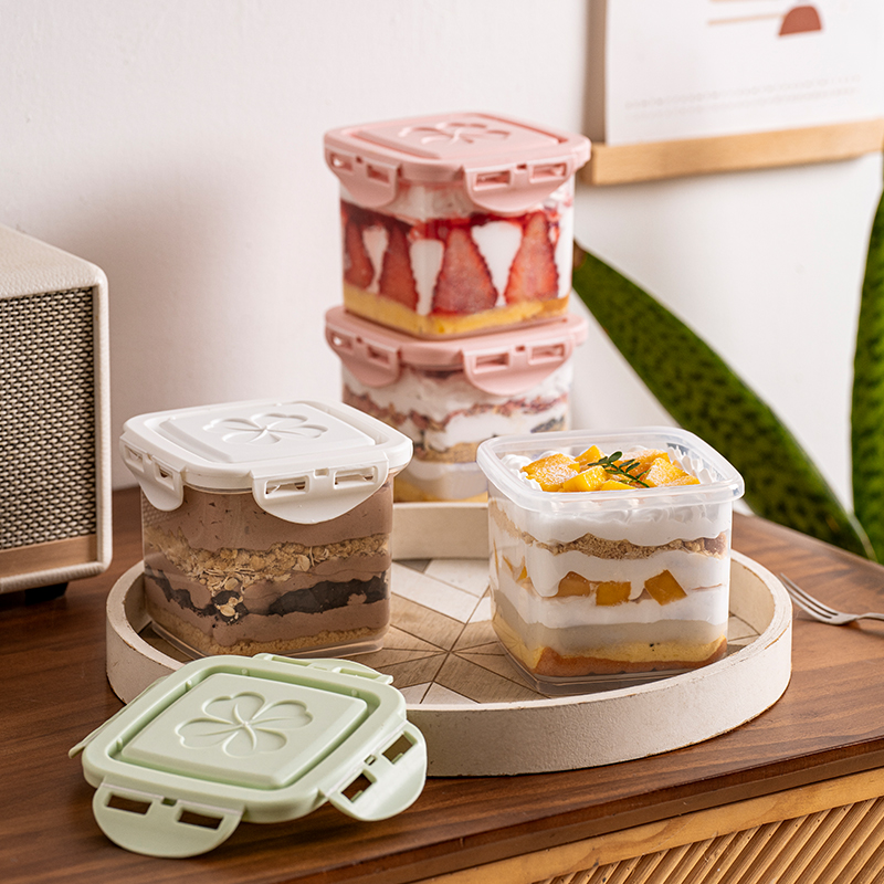 网红千层慕斯蛋糕盒子提拉米苏冰淇淋水果捞豆乳包装盒罐子可循环,厨房/烹饪用具,点心包装盒/包装袋,淘宝优惠券,粉丝福利购,淘宝优惠卷