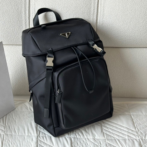 thumbnail for Unisex drawstring flap phone bag parachute bag nylon cloth bag messenger versatile men's crossbody bag