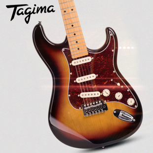 塔吉玛 tg530 电吉他 演奏单摇双摇乐器 黑色单单单拾音器包邮