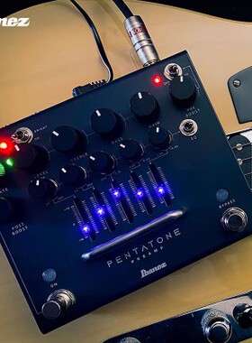 Ibanez依班娜多功能失真单块 Pentatone PTPRE 前级效果器双通道