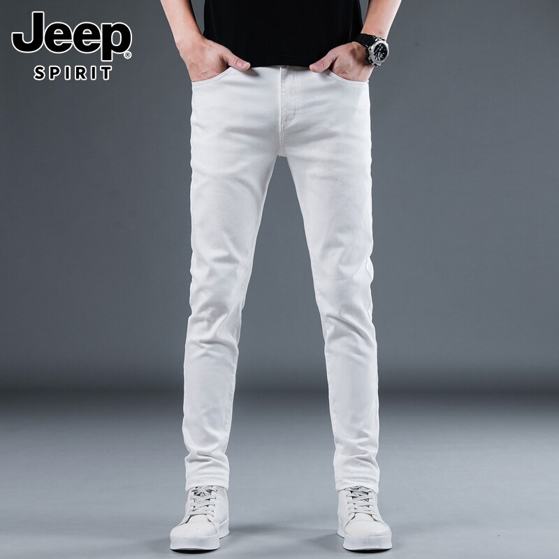 JEEP SPIRIT JEANS MENS SPRING LOOSE STRAIGHT LEG BUSINESS TROUSERS TREND HANDSOME CASUAL PANTS MEN