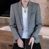 Мужской костюм для отдыха, пиджак классического кроя для школьников, куртка, в корейском стиле