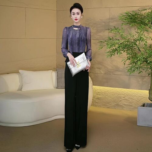 2026春季新款女洋气百搭显瘦休闲高腰时尚气质风格连体裤D5469