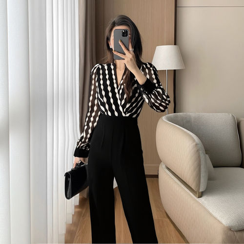 2026早春新款女士连体裤气质显瘦时尚百搭高腰连身连体衣女D3132