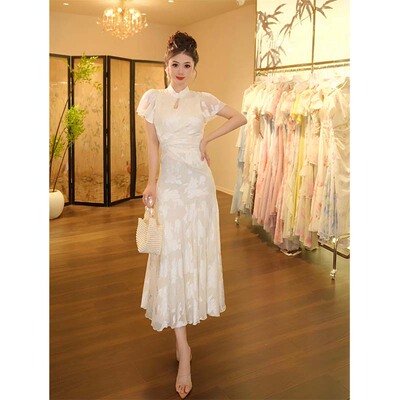 2026夏季爆款有里布新中式显瘦连衣裙中国风减龄古风长裙D2195