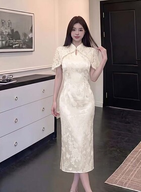 2026夏季女装新款新中式国风改良旗袍修身显瘦气质连衣裙 D8236