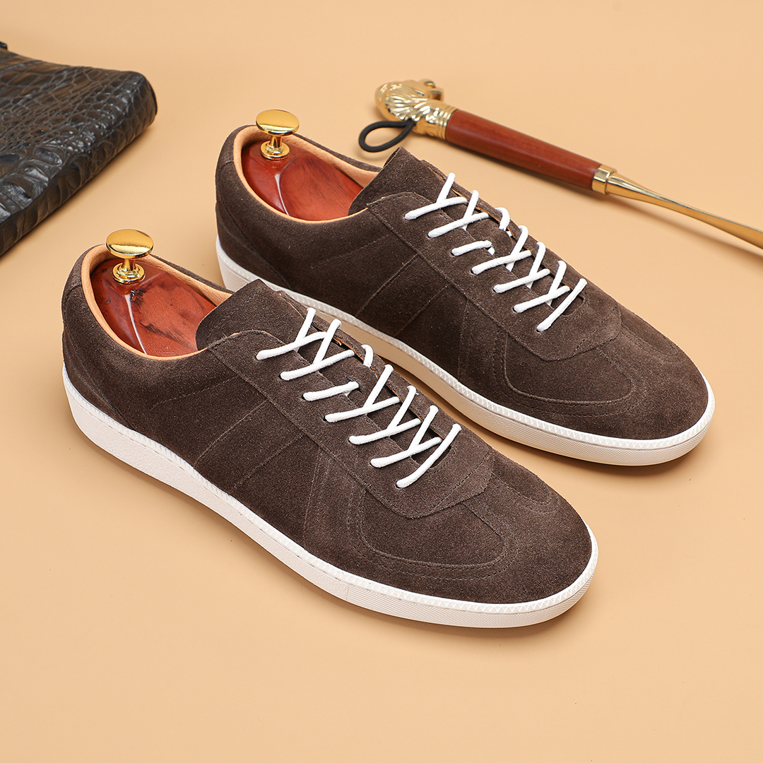 男士真皮德训鞋复古休闲皮鞋