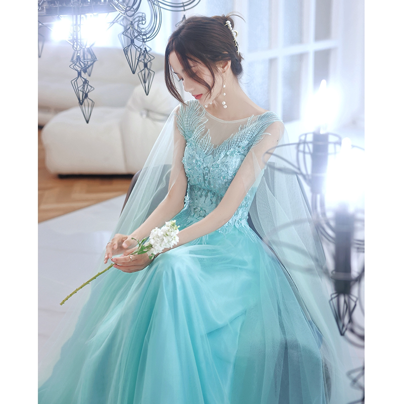 宴会晚礼服裙女2024新款长款合唱团演出服独唱礼服晚装主持人秋季