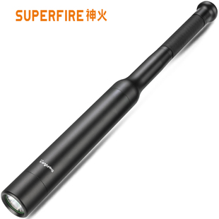 正品 SupFire神火Y11强光手电筒棒球电筒充电LED户外防身远射探照