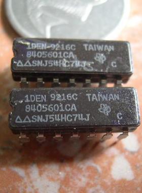 SNJ54HC74J 一对 双列直插陶瓷集成电路