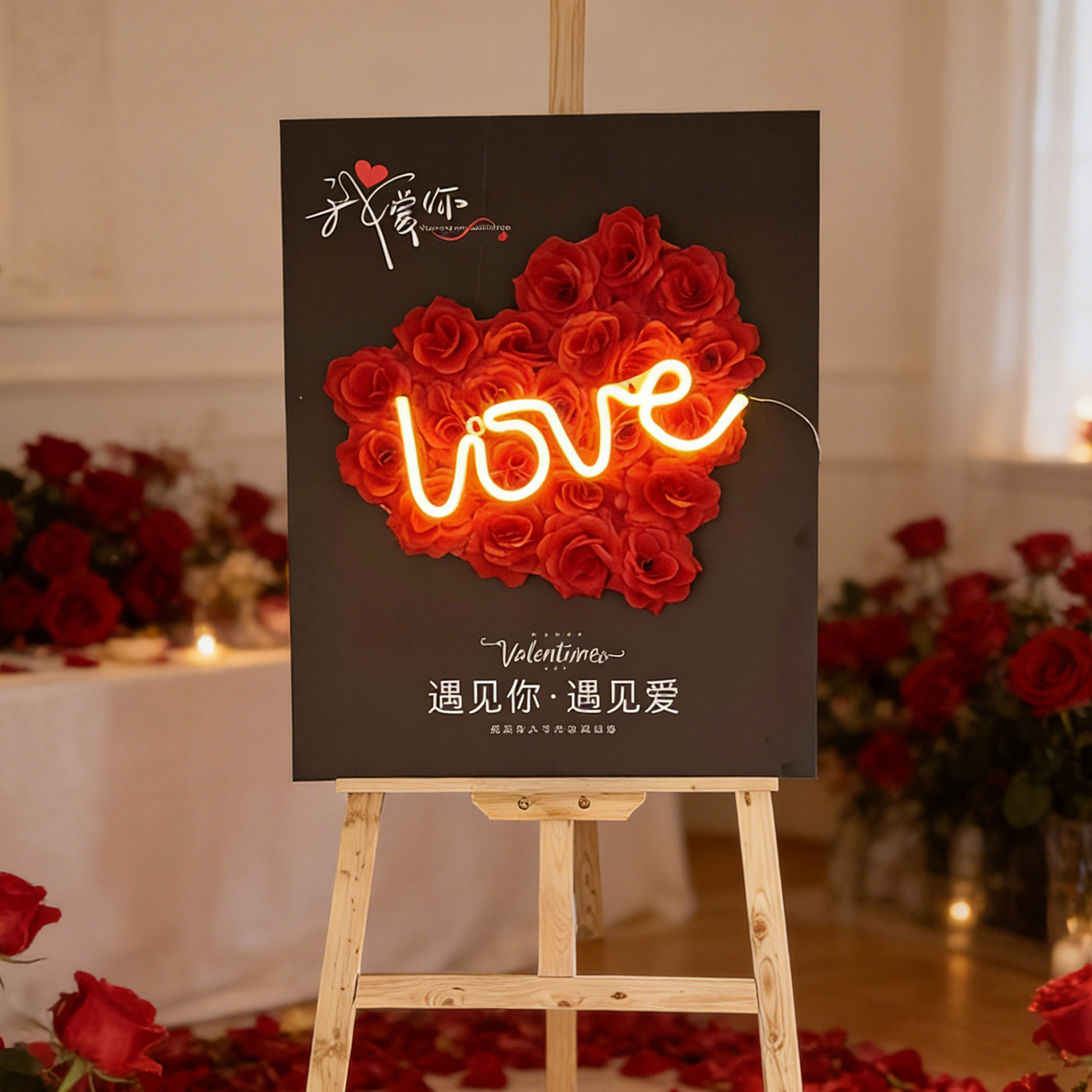情人节爱心立体花朵造形KT板立牌氛围感布置惊喜浪漫表白求婚装饰,节庆用品/礼品,节日装扮用品,淘宝优惠券,粉丝福利购,淘宝优惠卷
