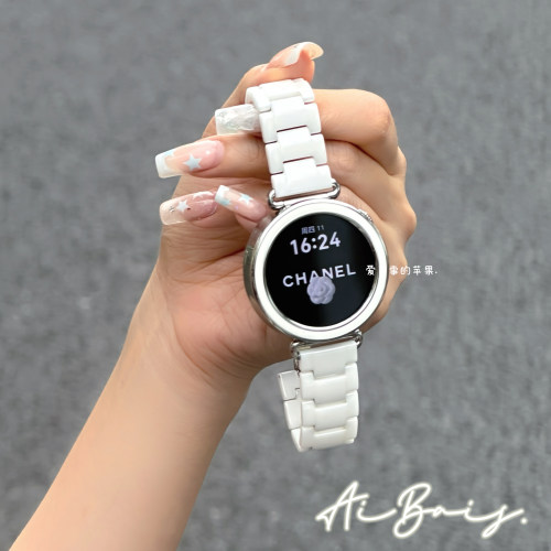 《白色陶瓷纯色》适用GT6华为gt5手表fit5表带GT4pro女fit5pro夏