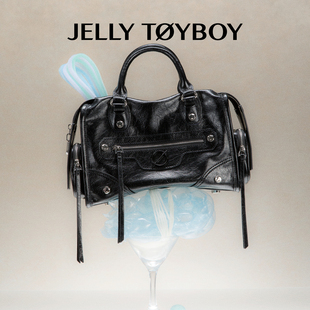 JTB小极光托特包.新款高级机车包包小众时尚手提包黑色斜挎包女包