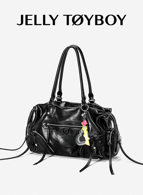 【林秋楠同款】JTB极光2.0新款机车单肩斜挎包大容量托特包女高级