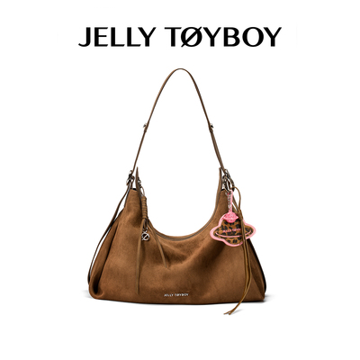 JTB漫游HOBO包.新款松弛感饺子包单肩包复古麂皮斜挎包通勤包包女