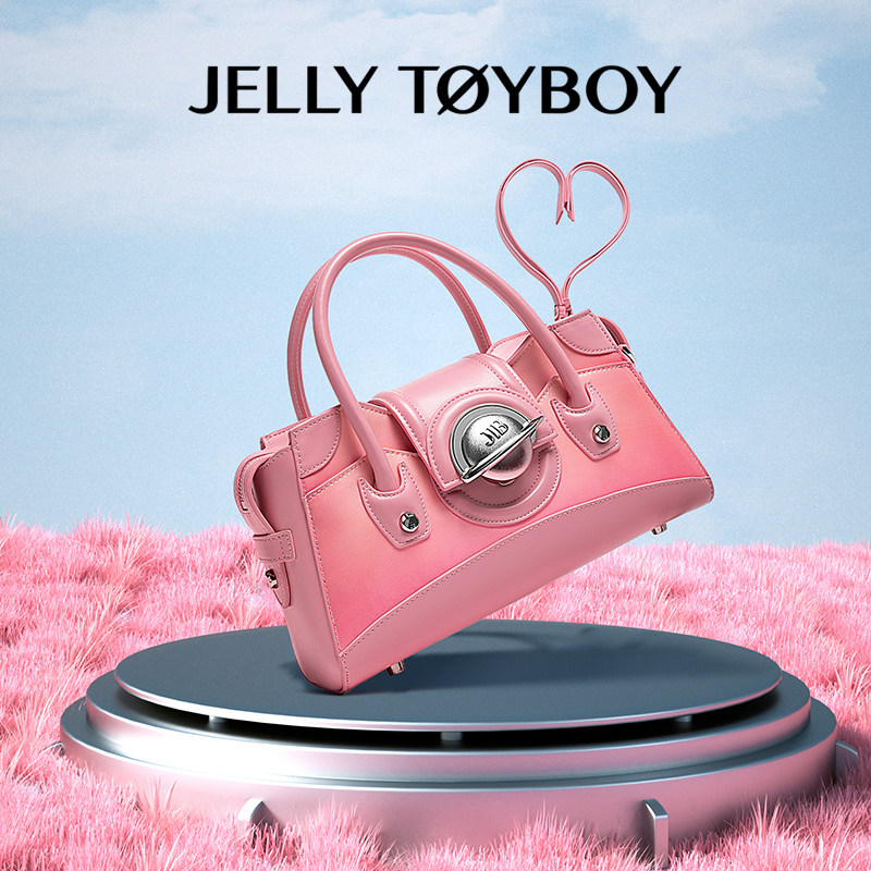 【新品】JTB银河包.辣妹粉色机车包包大容量小众轻奢质感包手提包