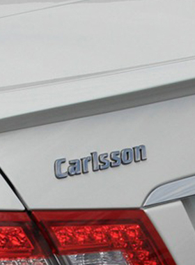 Carlsson卡尔森奔驰改装车标定做金属尾标车身改装装饰贴专用配件