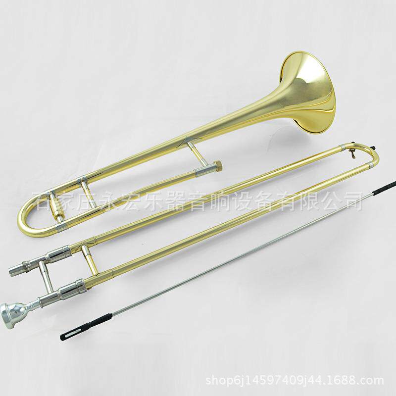 正品JYTB-E100中音降B中音长号漆金长号乐器E100长号