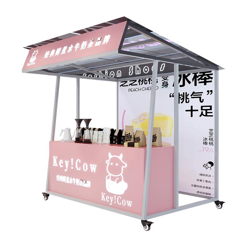 夜市活动摊位展示架集市商场金属摆地摊货架美食节铁艺遮阳棚架子