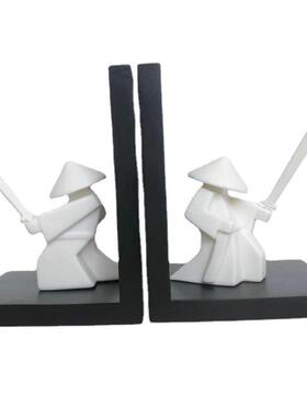 创意摆件中式武士侠客桌面树脂工艺品摆件家用博古架茶室装饰摆设