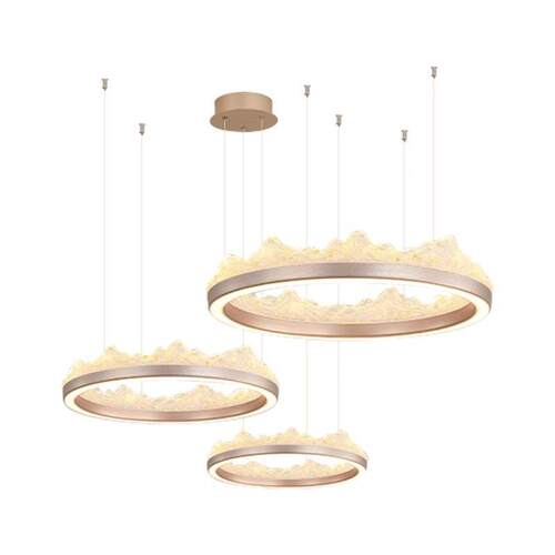 现代轻奢冰山客厅灯意式极简北欧设计师简奢高端大气卧室餐厅吊灯