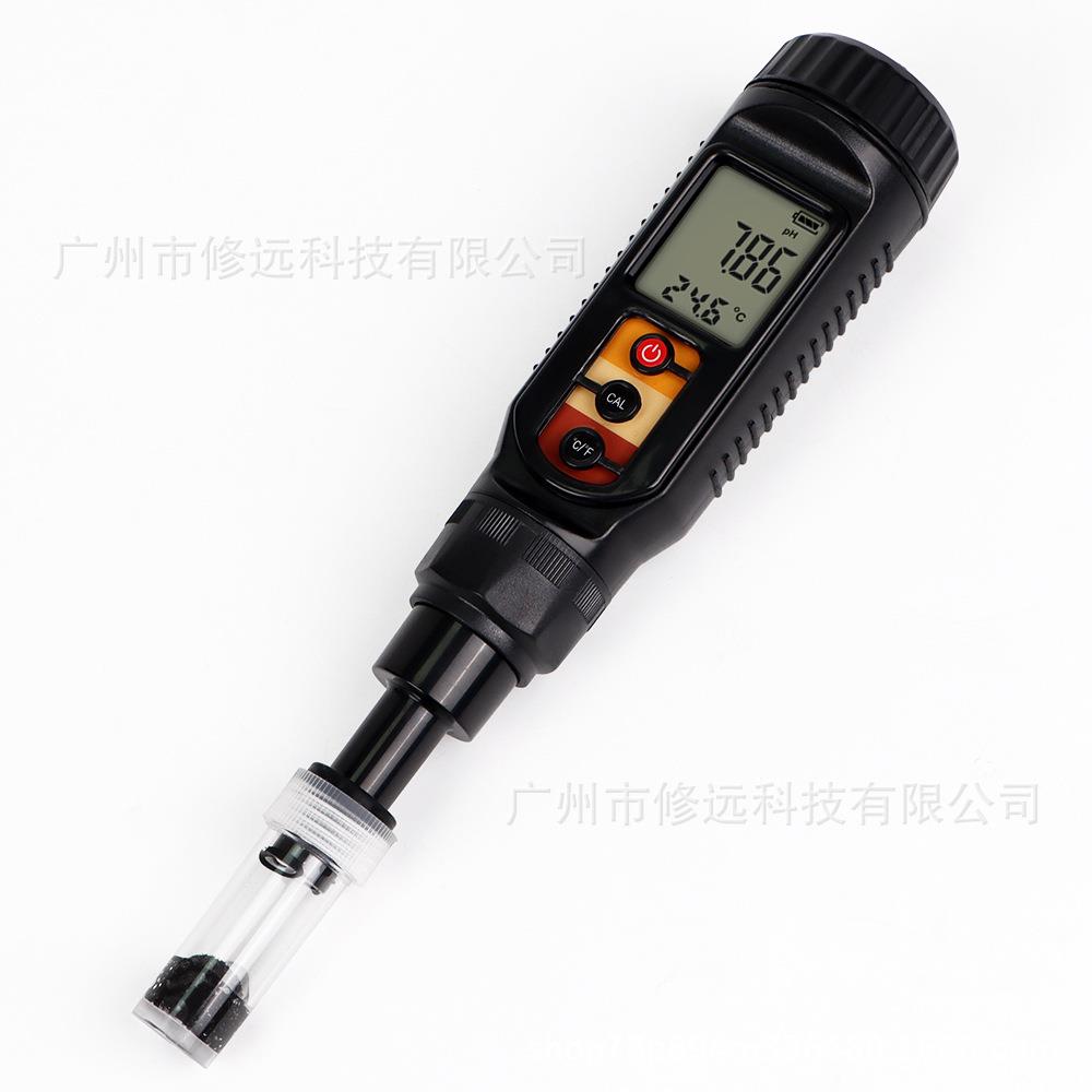 面团酸碱度测试仪PH计平面电极肉类水果化妆品TEMP/PH检测仪