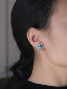 新中式四叶草皓石红玛瑙松石耳饰｜200套后恢复188