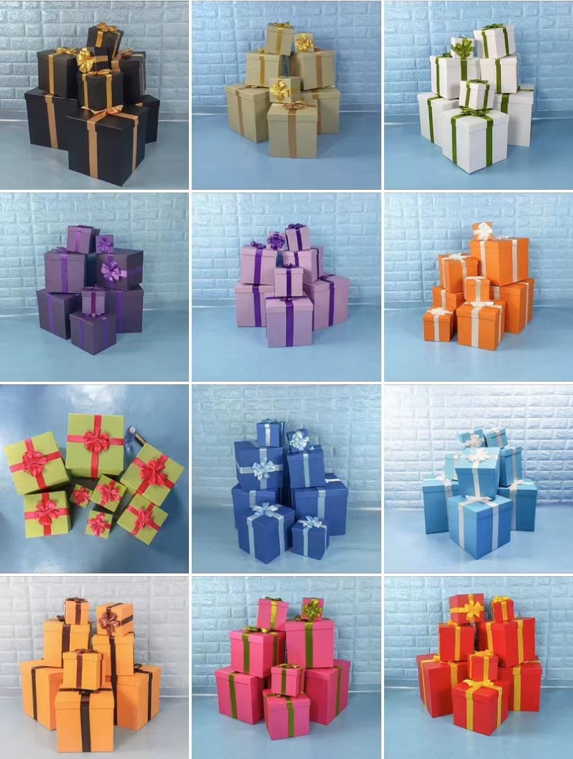 包装盒空盒礼品盒节日堆头装饰
