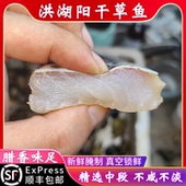 湖北草鱼块阳干腊鱼新鲜活鱼手工腌制2斤草鱼块阳干风吹不烟薰