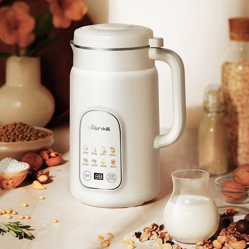 小熊豆浆机DJJ-H08S2家用全自动1L大容量五谷杂粮316L不锈钢内胆
